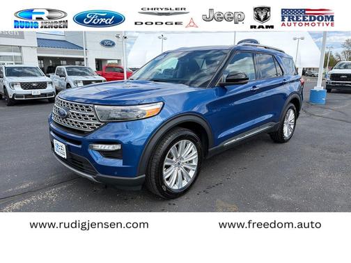 Blue Metallic 2023 Ford Explorer Limited
