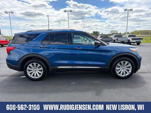 Blue Metallic 2023 Ford Explorer Limited