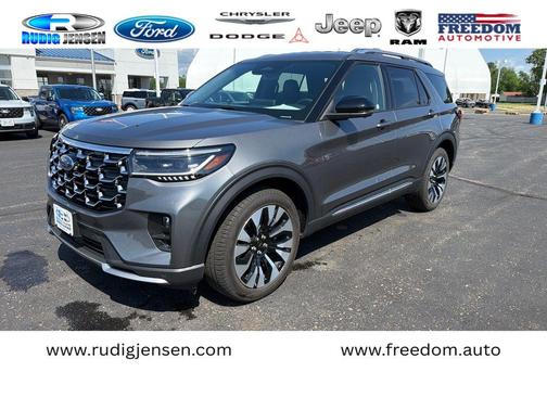 Gray Metallic 2026 Ford Explorer Platinum