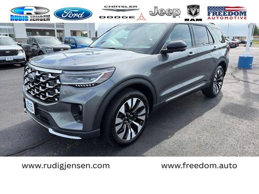 Gray Metallic 2026 Ford Explorer Platinum