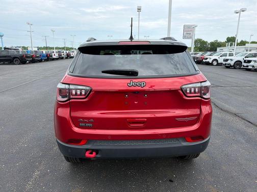 Red 2025 Jeep Compass Trailhawk