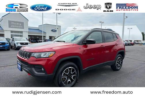 Red 2025 Jeep Compass Trailhawk