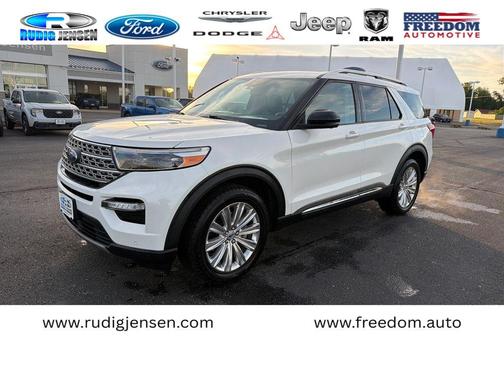 White Metallic 2023 Ford Explorer Limited