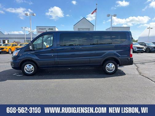 Blue 2021 Ford Transit-350 XLT