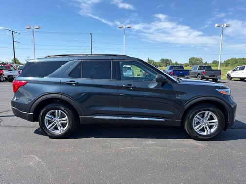 Blue Metallic 2024 Ford Explorer XLT