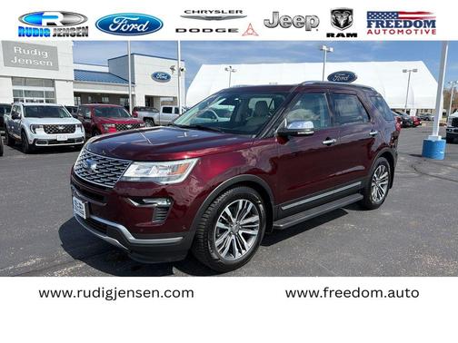 Burgundy 2019 Ford Explorer Platinum
