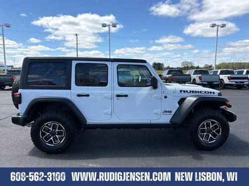 Bright White Clearcoat 2025 Jeep Wrangler Rubicon