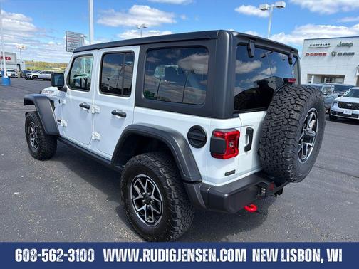 Bright White Clearcoat 2025 Jeep Wrangler Rubicon