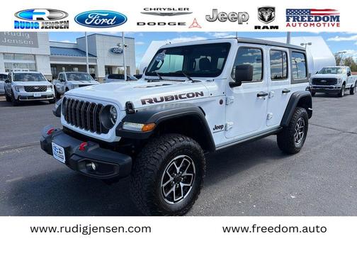 Bright White Clearcoat 2025 Jeep Wrangler Rubicon