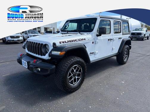 Bright White Clearcoat 2025 Jeep Wrangler Rubicon