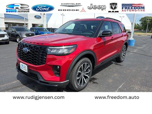 Red 2026 Ford Explorer ST-Line