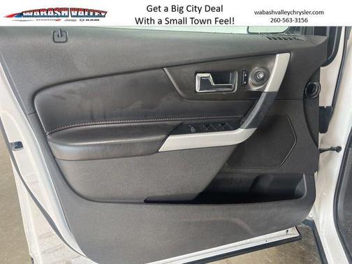 White Platinum Metallic Tri-Coat 2014 Ford Edge SEL