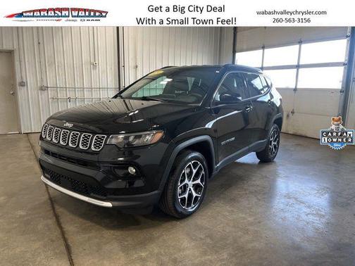 Diamond Black Crystal Pearlcoat 2024 Jeep Compass Limited