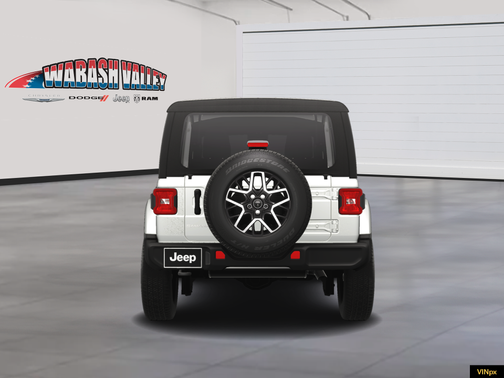 Bright White Clear-Coat Exterior Paint 2025 Jeep Wrangler 4-Door Sahara 4x4