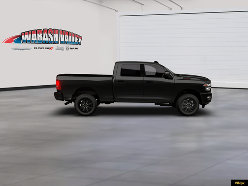 Diamond Black Crystal Pearl-Coat Exterior Paint 2026 RAM 2500 Big Horn Crew Cab 4x4 6'4' Box
