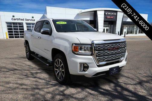 Summit White 2022 GMC Canyon Denali