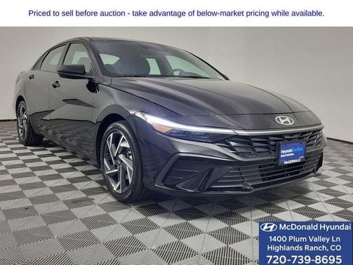 Black 2025 Hyundai ELANTRA HEV SEL