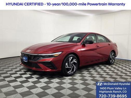 Red 2025 Hyundai ELANTRA SEL Sport