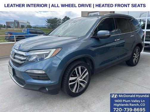 Obsidian Blue Pearl 2016 Honda Pilot Touring