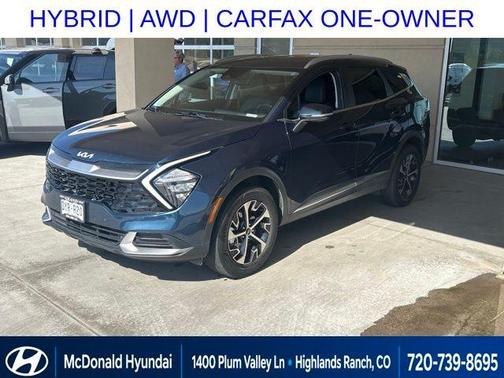 Blue 2023 Kia Sportage Hybrid EX
