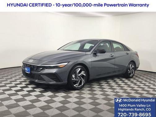 Gray 2025 Hyundai ELANTRA HEV SEL