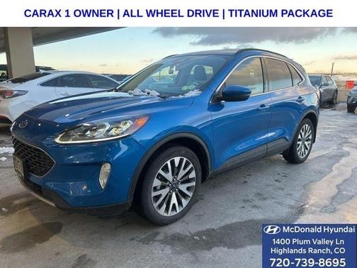 Velocity Blue Metallic 2020 Ford Escape Titanium Hybrid