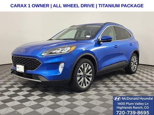 Velocity Blue Metallic 2020 Ford Escape Titanium Hybrid