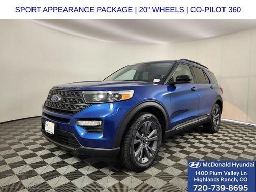 Atlas Blue Metallic 2022 Ford Explorer XLT