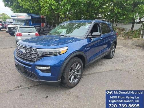 Atlas Blue Metallic 2022 Ford Explorer XLT