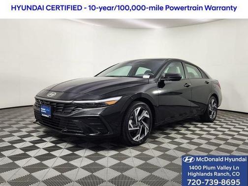 Black 2025 Hyundai ELANTRA HEV SEL