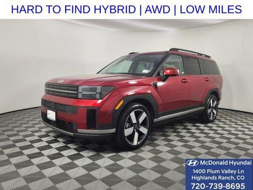 Red 2025 Hyundai SANTA FE HEV Limited