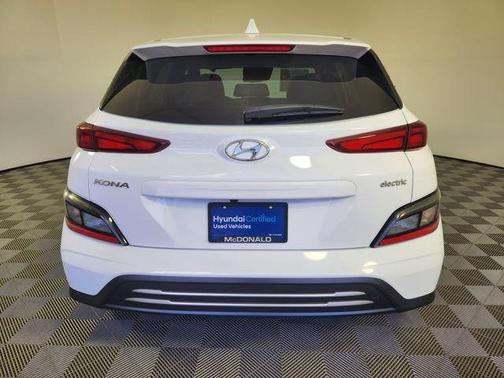 Lunar White 2023 Hyundai KONA EV SEL