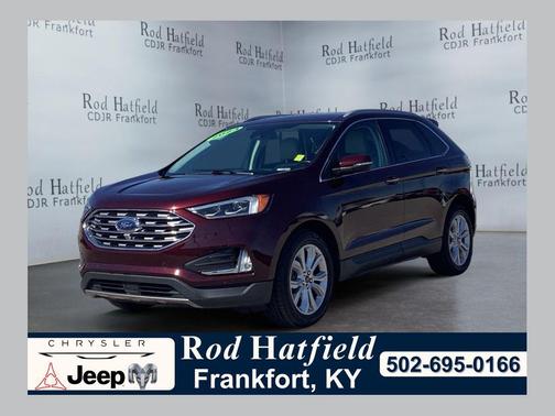 Burgundy 2023 Ford Edge Titanium