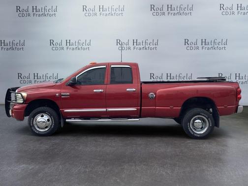 Red 2008 Dodge Ram 3500 Laramie