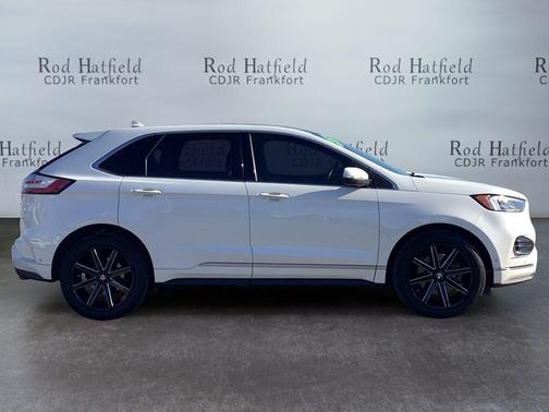 Star White Metallic Tri-Coat 2020 Ford Edge Titanium