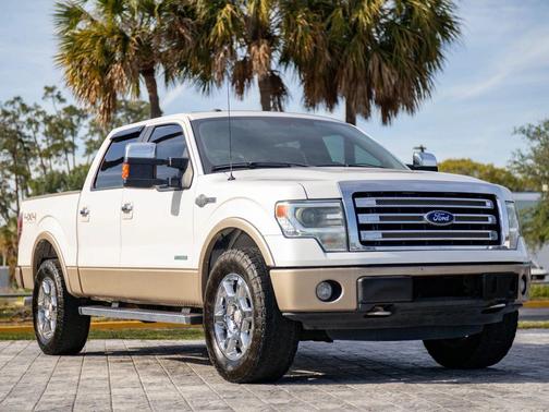 White 2013 Ford F-150 King Ranch Truck