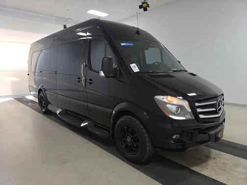 Black 2017 Mercedes-Benz Sprinter 3500 High Roof Extended w/170  WB Van 3D