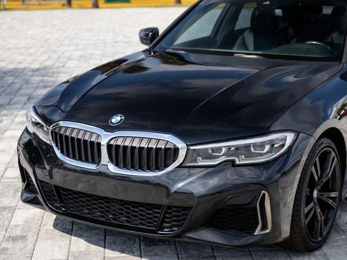 Black 2019 BMW 330 330i Sedan 4D