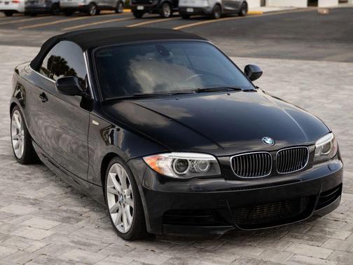 Black 2012 BMW 135 135i Convertible 2D