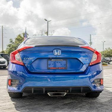 Aegean Blue Metallic 2020 Honda Civic Sport