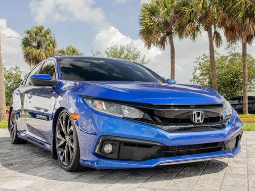 Aegean Blue Metallic 2020 Honda Civic Sport