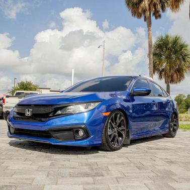 Aegean Blue Metallic 2020 Honda Civic Sport