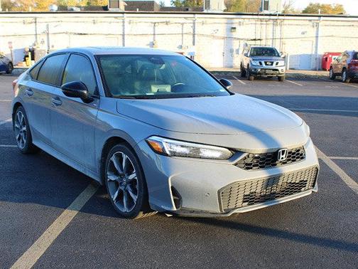 Gray 2025 Honda Civic Hybrid Sport