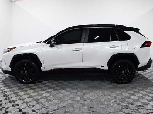 Midnight Black Metallic 2025 Toyota RAV4 Hybrid SE