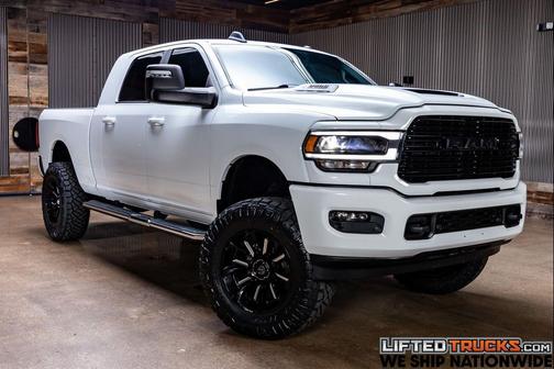 Bright White Clearcoat 2023 RAM 3500 Laramie Mega Cab 4x4 6'4' Box