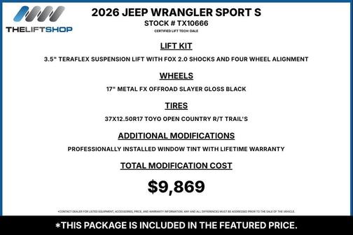 Granite Crystal Metallic Clearcoat 2026 Jeep Wrangler Sport S