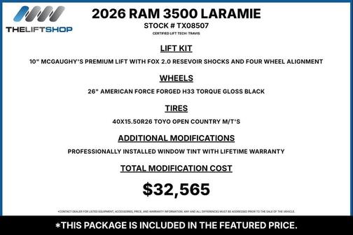 Ceramic Gray Clearcoat 2026 RAM 3500 Laramie Crew Cab 4x4 8' Box