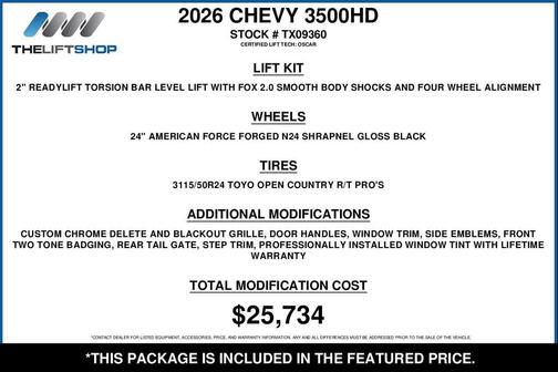 Polar White Tricoat 2026 Chevrolet Silverado 3500 High Country