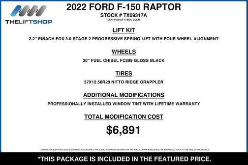 Antimatter Blue Metallic 2022 Ford F-150 Raptor