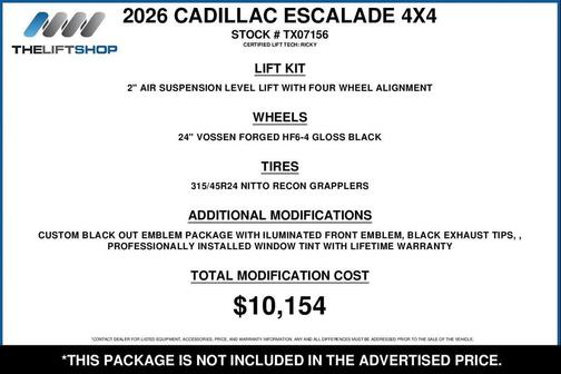 2026 Cadillac Escalade Sport Platinum